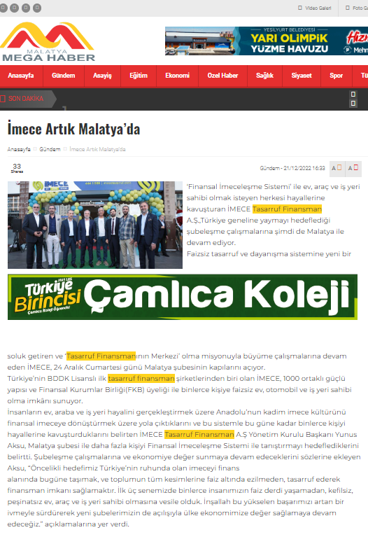 Malatya Mega Haber | Aralık 2022
