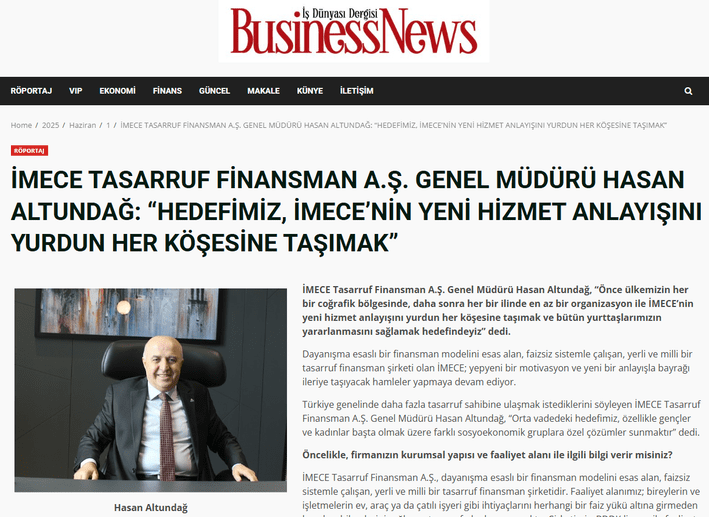 Business News Dergisi - 2025-06-01