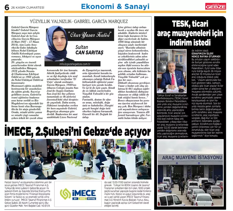 İMECE, 2. Şubesini Gebze'de Açıyor